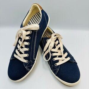 Taos Starburst Navy Lace Up Women’s Size 9.5 Comfort Arch Support Canvas Casual